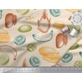 thumbnail image 3 of Soimoi Pink Cotton Poplin Fabric Mix Fruits Print Fabric by the Yard 56 Inch Wide, 3 of 3