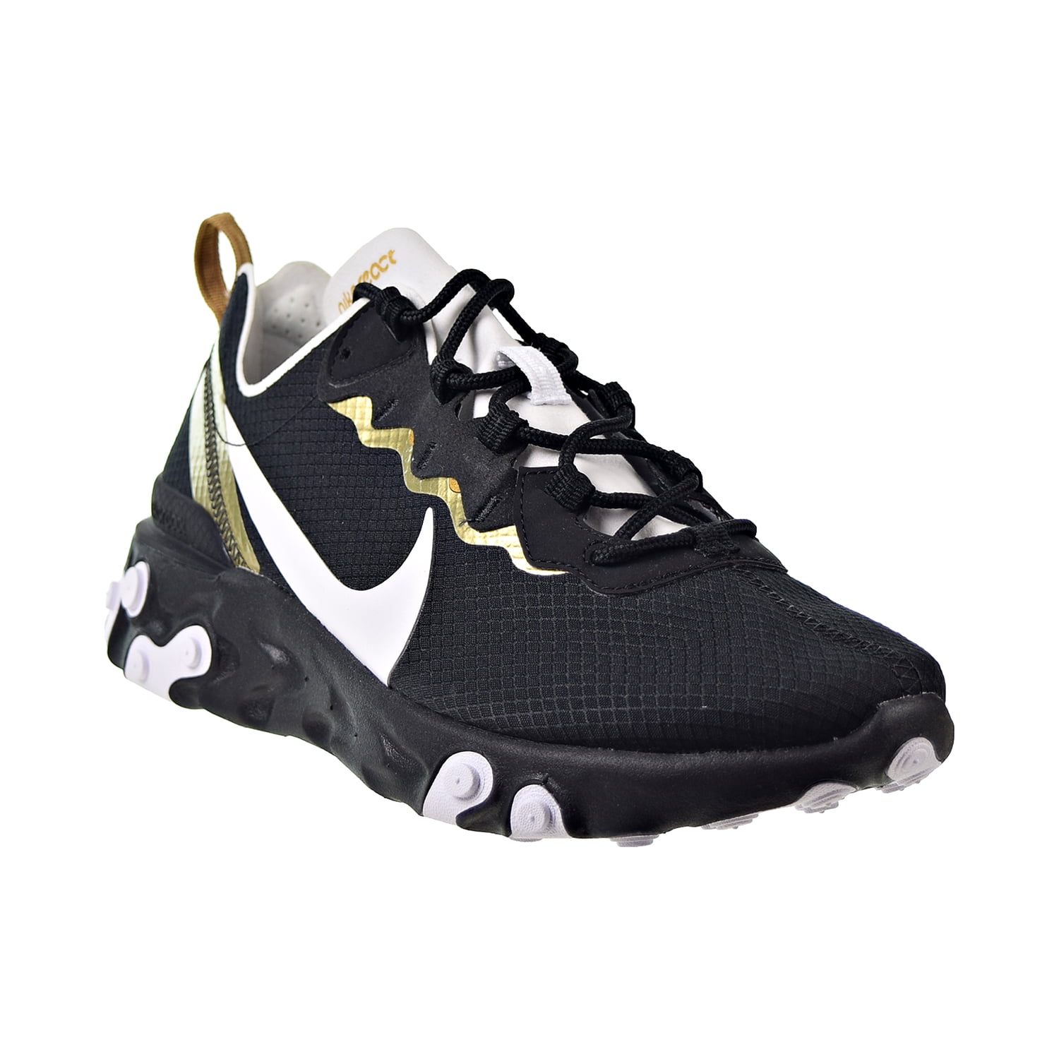 Consulta Extracto Residuos Nike React Element Men's Shoes Black-White-Metallic Gold ct1590-001 -  Walmart.com