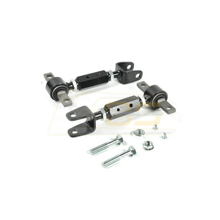 Adjustable Rear Camber Arm Extreme Online Store for 2001-2005 Honda Civic | 2002-2006 Acura RSX Black Coated Rear Adjustable Lowering Alignment Camber Arm Toe Kit ()