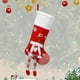 thumbnail image 5 of Uuiauoio Large Christmas Stocking for Fireplace Decorations, Festive Holiday Knitted Sock with Santa Snowman Reindeer Design, Gift Candy Bag for Xmas Party Home Mantel, 5 of 8