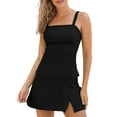 Two Piece Tankini Swimsuit for Women Tummy Control Tankini Swim Skirt