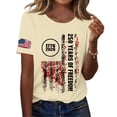 thumbnail image 4 of YVNAURA Women's 250th Anniversary USA Shirt Under $15 1776-2026 Retro American Flag Graphic Tee Short Sleeve Independence Day Top Patriotic Casual Summer T Shirt, 4 of 6