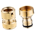 thumbnail image 2 of Conector Rápido Manguera Jardín Adaptador de Alta Presión Latón Estable Acople Seguro Instalación Rápida Apto para Jardinería Lavado de Vehículos Y Ex estilo B, 2 of 9