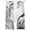 Gray, variant on White Grey Marble Sheer Curtains 108 Inch Length 2 Panels Set Window Treatments, Modern Abstract Art Ink Painting Rod Pocket Semi Curtains for Living Room/Bedroom/Kitchen Décor, 104"W x 108"L