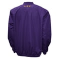 thumbnail image 3 of Men's Franchise Club Purple LSU Tigers Windshell Big Logo V-Neck Pullover Jacket, 3 of 3