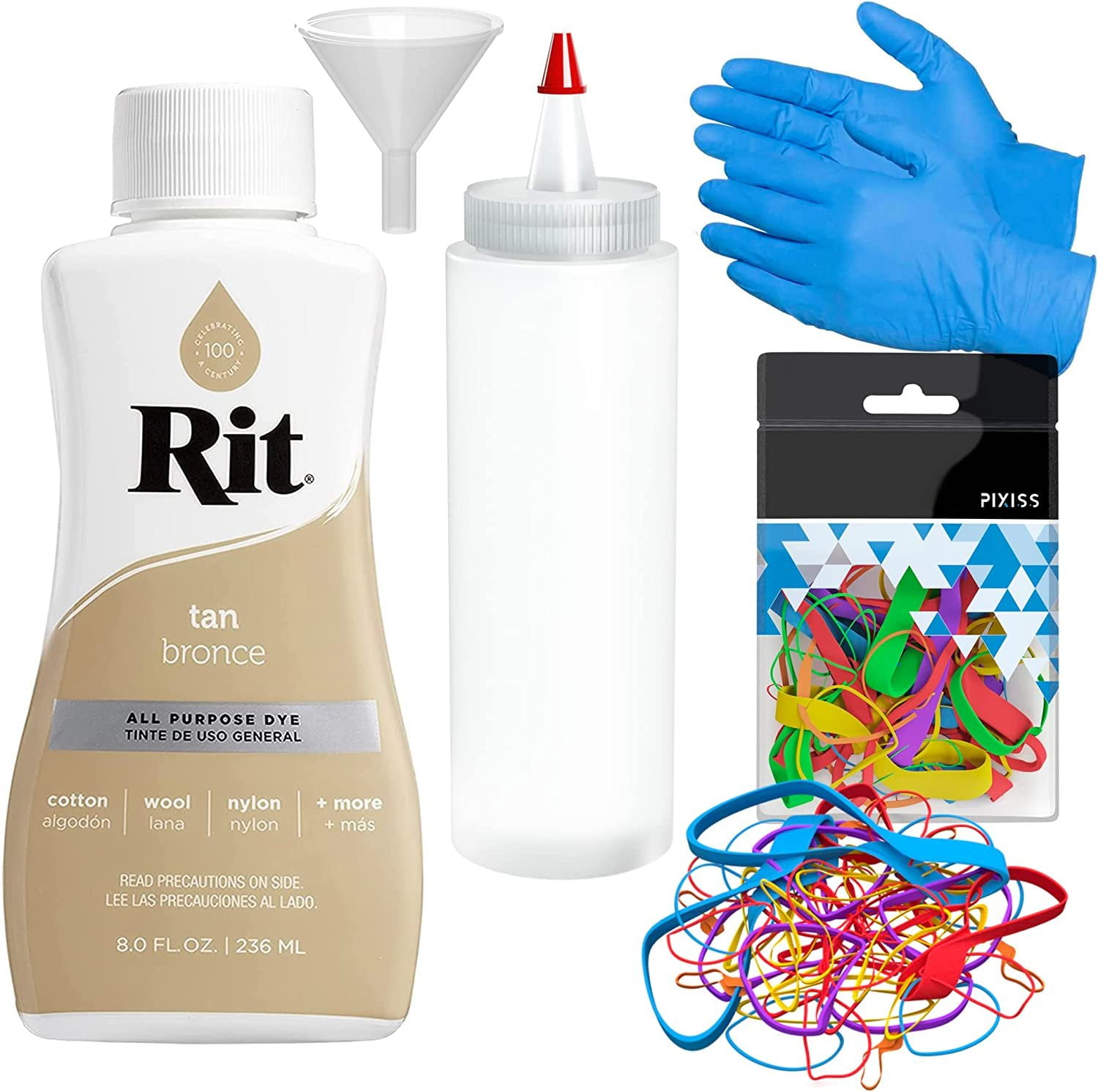 Rit Dye Liquid Tan All Purpose Dye 8oz Pixiss Tie Dye Accessories rit-dye-liquid-tan-all-purpose-dye-8oz-pixiss-tie-dye-accessories
