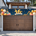 thumbnail image 5 of Happy 16th Birthday Banner with Balloon Star Decor Background, Party Supplies for Birthday Celebrations Photography Props Backdrop Decors, 5 of 8