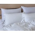 thumbnail image 2 of Solid Color White Quilt Cover Duvet Cover Set, Strap Design, Twin Size, 2 of 6