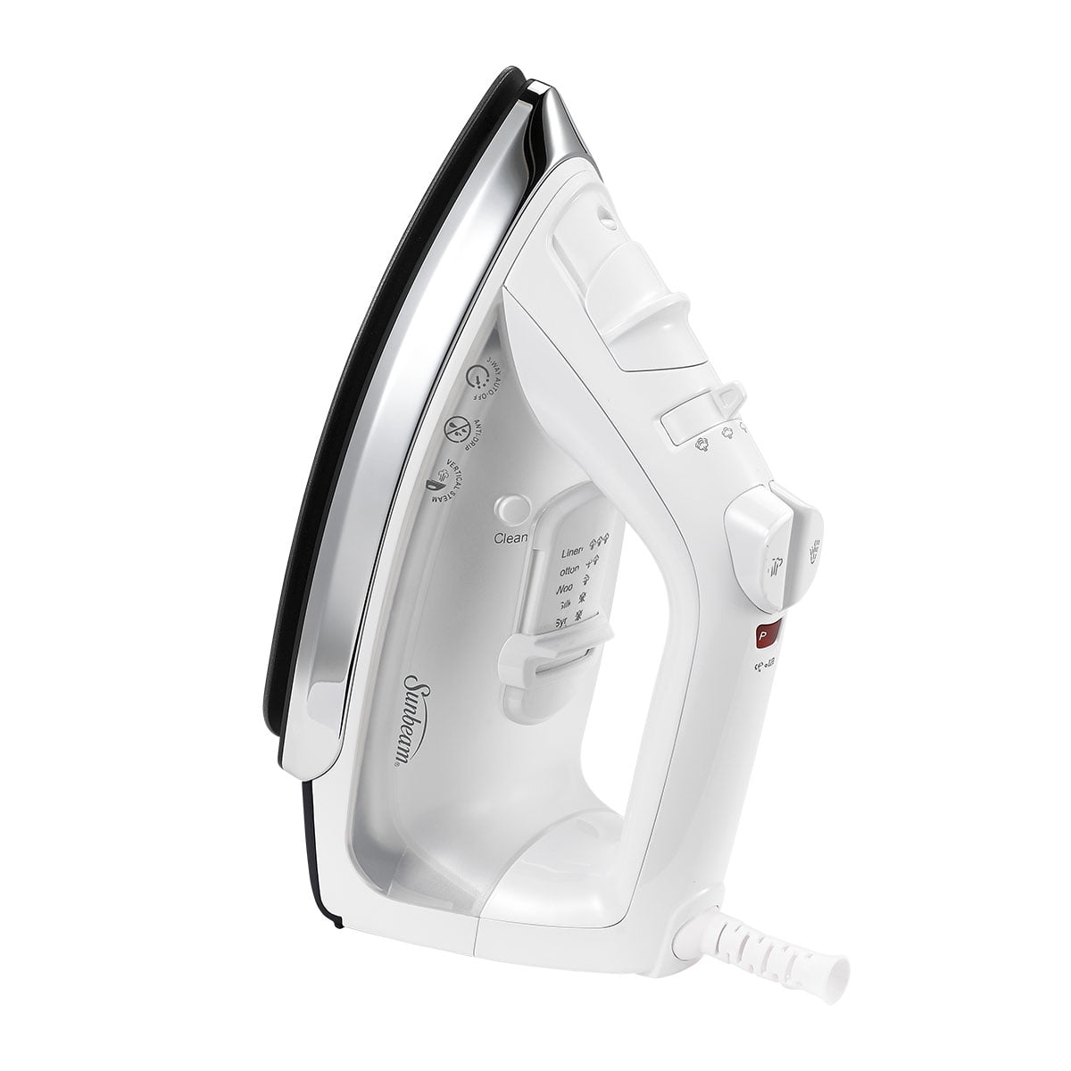 Open Box Sunbeam GCSBC Classic 1200 Watt Mid-size Anti-Drip Non-Stick Soleplate Iron Steam/Vertical Shot feature 8' 360-degree Swivel Cord GCSBCL-317-000 Auto Shut Off