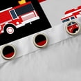 thumbnail image 4 of Castle Fairy Kawaii Fire Truck Curtains Pack of 2 (42x84 Each),Plaid Curtains Blackout, 4 of 6