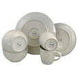 thumbnail image 3 of Elama White Lilly 16 Piece Stoneware Dinnerware Set, 3 of 7