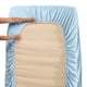 thumbnail image 5 of Juego de ropa de cama para el hogar Sábana de cama Funda de colchón Funda de almohada Juego de ropa de cama de poliéster de color sólido, Azul cielo, Rey, 4pcs / set Eigraketly HA6267-48B, 5 of 7