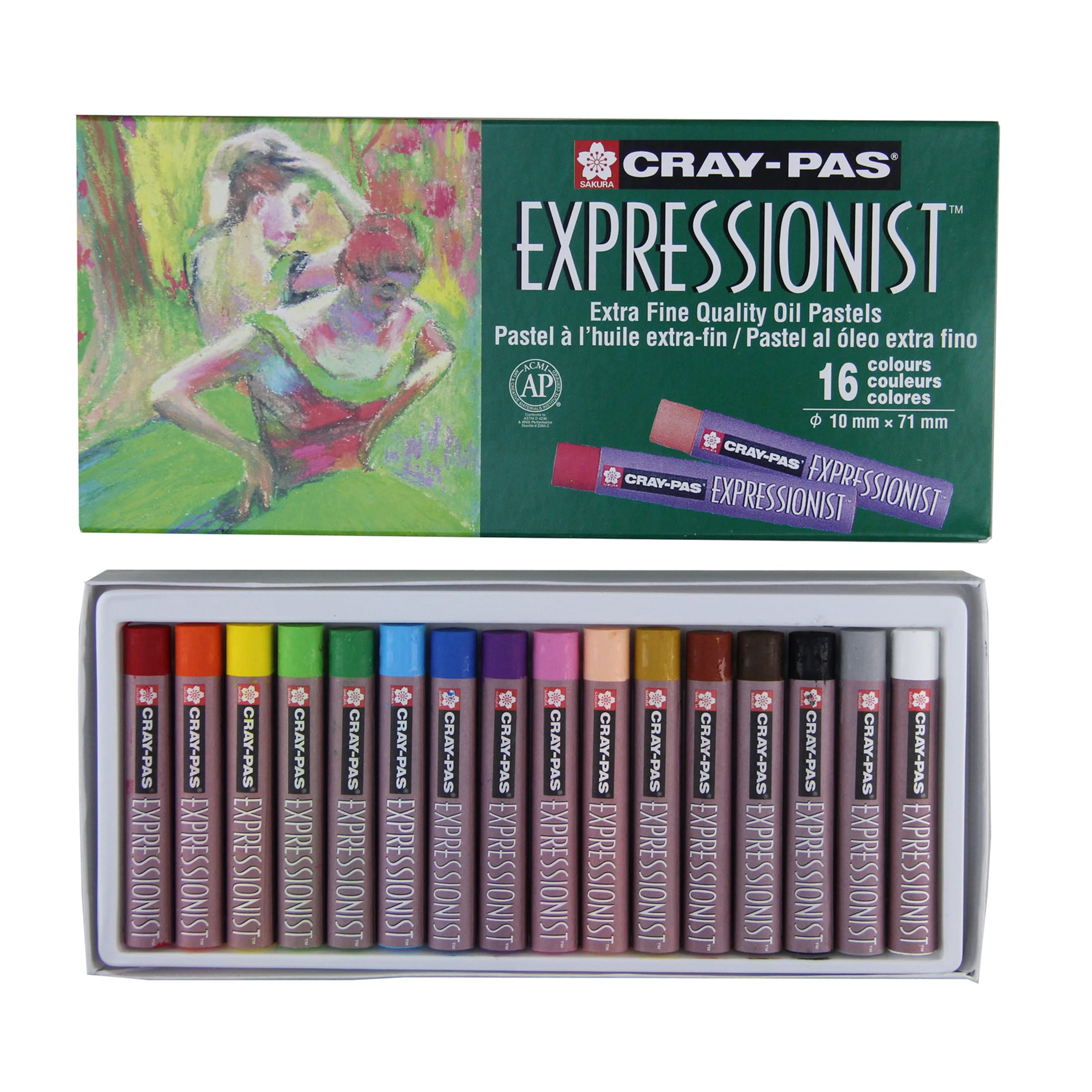 Caran D'Ache Reeves Oil Pastels - Assorted 24 Color Set For Artists