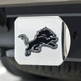 thumbnail image 1 of Detroit Lions Couvre-Attelage Emblème Chromé sur Chrome, 1 of 1