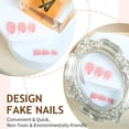 thumbnail image 3 of Yoyauz 48 Pieces Of Long Coffin Nail And Toe Press Kit, With French Fake Nail Press Patch Rhinestones, Square Almond Shaped Toenails, Summer Short Women'S Fake Toenails, 3 of 6