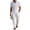 White—Summer Outfits for Men, variant on BVOFAR Mens Summer Beach Outfits 2 Piece Short Sleeve Button Down Shirt and Cargo Pants Sets Casual Vacation Loungewear Navy S