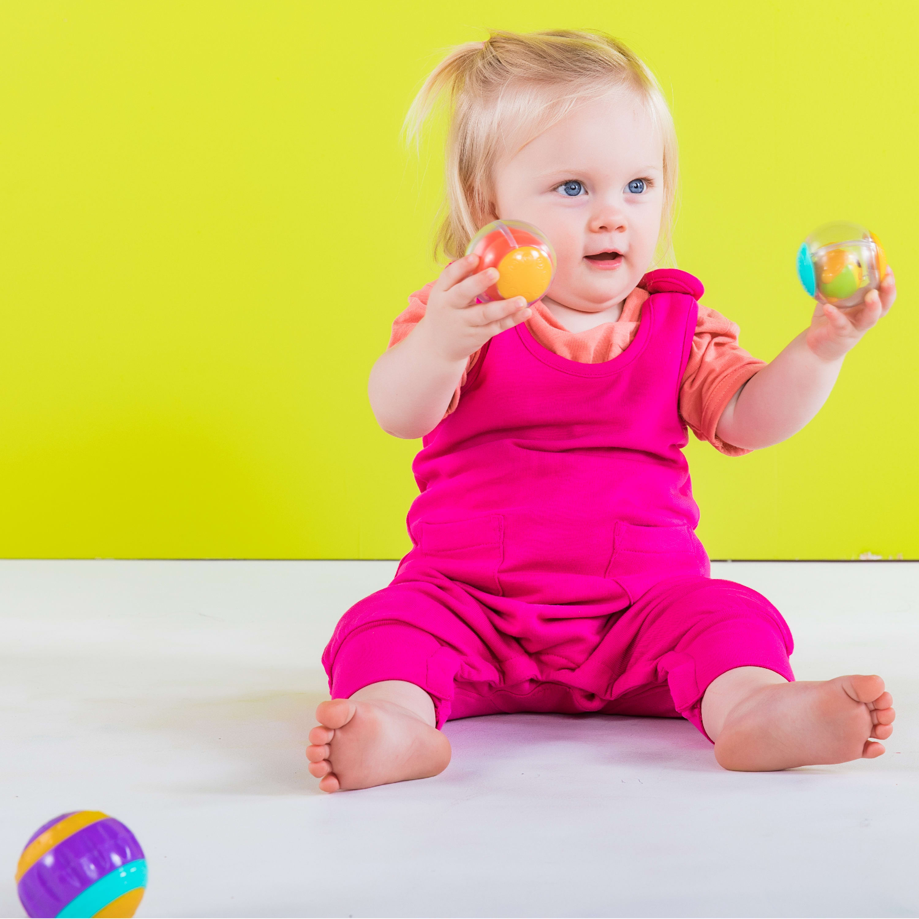 Bright Starts Shake & Spin Activity Balls Toy and Baby Rattle, Age 6 months + - image 6 of 7
