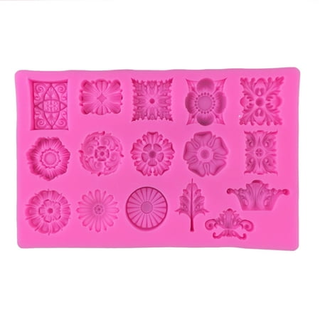 

OOKWE Exquisite Flower Mold Craft Cake Chocolate Clay Soap Decorating Tool Home Gift