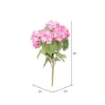 thumbnail image 2 of Vickerman 18" Artificial Light Pink Geranium Bush., 2 of 4