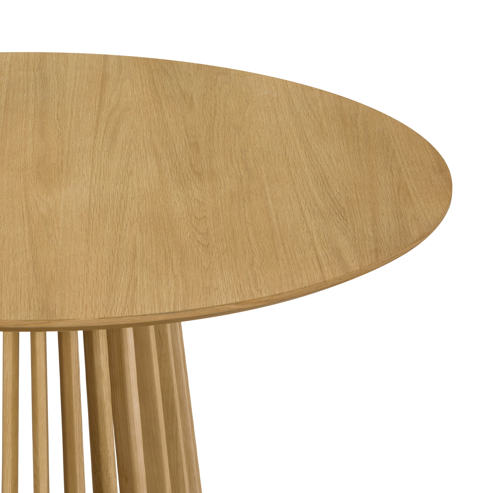 Pasadena 47" Wood Round Dining Table in Natural Oak Finish