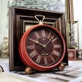 thumbnail image 1 of Reloj despertador silencioso vintage sin tictac, estilo retro, con campana electrónica, estilo 3, 1 of 4