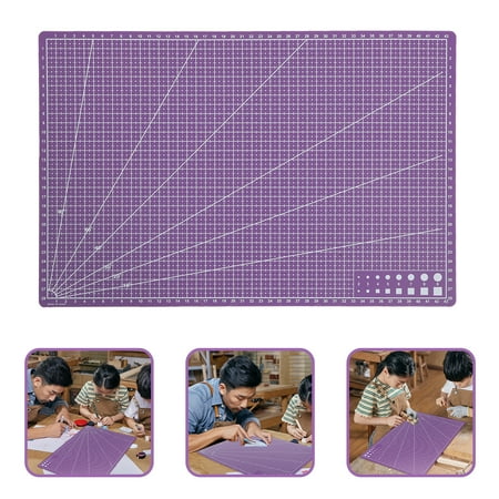 BESTYASH Double Sided Purple Plastic Cutting Mat Non Slip Durable Craft Sewing Quilting Fabric Board BESTYASH Double Sided Purple Plastic Cutting Mat Non Slip Durable Craft Sewing Quilting Fabric Board