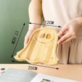 thumbnail image 2 of Kezqiaxn Halloween Pumpkin Wooden Charcuterie Boards Wooden Ghost Shaped Cheese Board Cheese Tray Platter Halloween Serving Dishes for Party Fruit Snack Food Meat Cookies Home Travel, 2 of 3