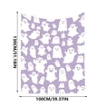 thumbnail image 3 of LEFXSMR Halloween Blanket Flannel Ghost Gnome Pumpkin Decor Holiday Fall Throw Blanket for Couch Bed Halloween Decorations, 27.56*39.37", 3 of 6