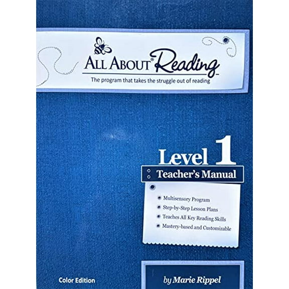 Pre-Owned All About Reading Level 1 Teacher's Manual Color Edition, 9781935197782, 1935197789, Paperback,