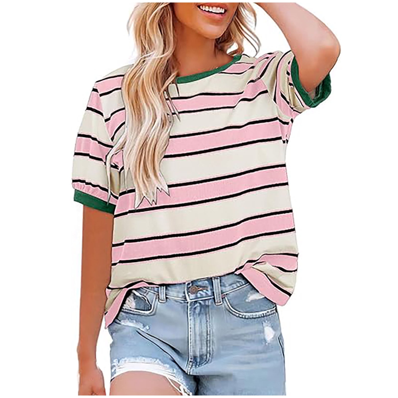 Sweat Henley Femme Joules, Blanc Rayé, Taille 14, Manches Longues, Coton