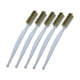 thumbnail image 4 of Juego de 5 cepillos de alambre para limpieza con cerdas de alambre y agarre ergonómico Oro, 4 of 9