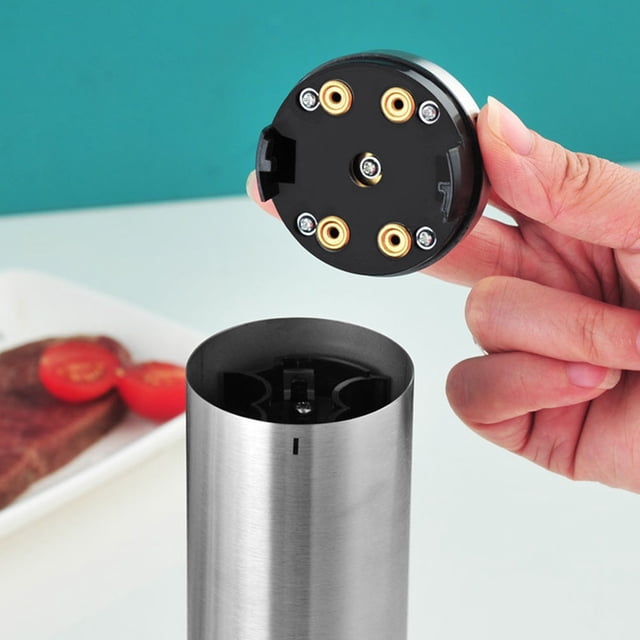 TABLETREANDS Molino Manual Eléctrico De Pimienta Y Sal Acero Inoxidable Ideal Para Herramientas De Cocina