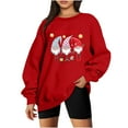 thumbnail image 2 of Pntutb Mujer Moda Suelta Manga Larga Cuello Redondo Blusa Navidad Impresión Camiseta tops Pntutb Pntutb-2892, 2 of 5