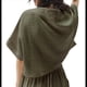 thumbnail image 3 of Blusas Casuales de Corta con Cuello en V para Mujer, Blusas Lisas de Gran Tamaño Verde un Tamaño, 3 of 7