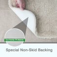 thumbnail image 3 of Alfombra de baño antideslizante de microfibra Shag, alfombra de piso lavable a máquina con microfibra suave absorbente de agua para bañera, ducha y baño 50 80, 3 of 4
