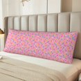thumbnail image 2 of Balery Pink Donut Funda Protectora para Almohada Corporal de Algodón Hipoalergénico con Cierre(55 x 21 pulgadas), Almohadas No Incluidas, 2 of 7