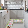 thumbnail image 5 of Bjutir Doormat Easter Kitchen Rugs And Mats Set Of 2 Cushioned Fatigue Kitchen Floor Mat Non Kitchen Rug Set Comfort Standing Mats, 5 of 6