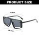 thumbnail image 3 of Gafas de sol de diseño europeo y americano de montura grande con fugas de luz, fabricadas en PC, 3 of 6