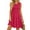 F-Rose Red, variant on Summer Tank Dresses for Women Crew Neck Flowy Midi Ladies Beach Dresses Casual Sleeveless Sundresses with Pockets