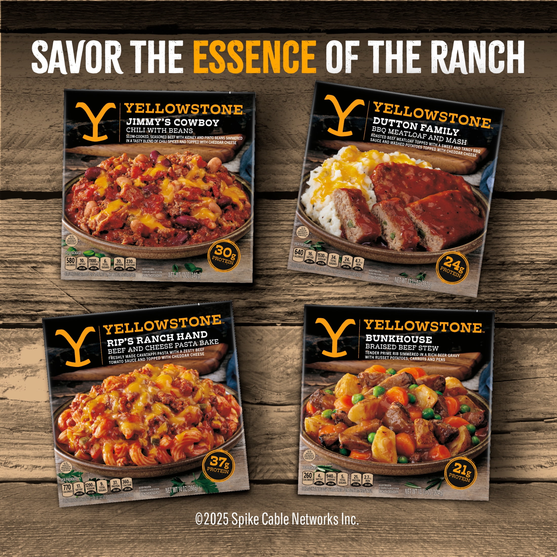 Yellowstone BBQ Meatloaf and Mashed Potatoes Frozen Meals for One, Protein Dinner, 13.5 oz (Frozen)