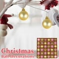 thumbnail image 3 of christmas decorations Christmas ball decorations, 30mm shatter-resistant Christmas tree pendants, 36 pieces per package, 3 of 4