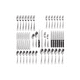 thumbnail image 1 of Set 48 Cubiertos Vajilla Cuchillo Cuchara Tenedor Color Plata, 1 of 4