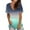 Navy summer womens Shirt, variant on Womens Tops Summer 2022,Summer Tops for Women Casual Gradient V Neck T-Shirts Short Sleeve Ombre Tunic Tops Blouse Basic Plus Size Tops
