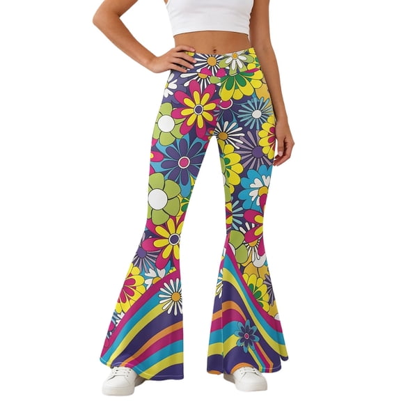 Angala Casual Floral Print Bottom Pants For Everyday Wear Comfortable Trousers With Elastic Waist Soft Beautiful Women's Casual Trousers