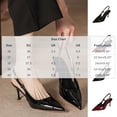 thumbnail image 3 of Ynynloco Women's Slingback High Heels Pointed Toe Stilettos Metal Buckle, Dress Party, Wedding, Pump Shoes, 3 of 7