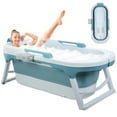 thumbnail image 4 of Lanzxjv 55 inch Foldable Bathtub, Portable Bathtub for Adult, Large Collapsible Tub, Freestanding Surround Collapsible Bathtub, No Lid, Hot Bath, Ice Bath, 4 of 6