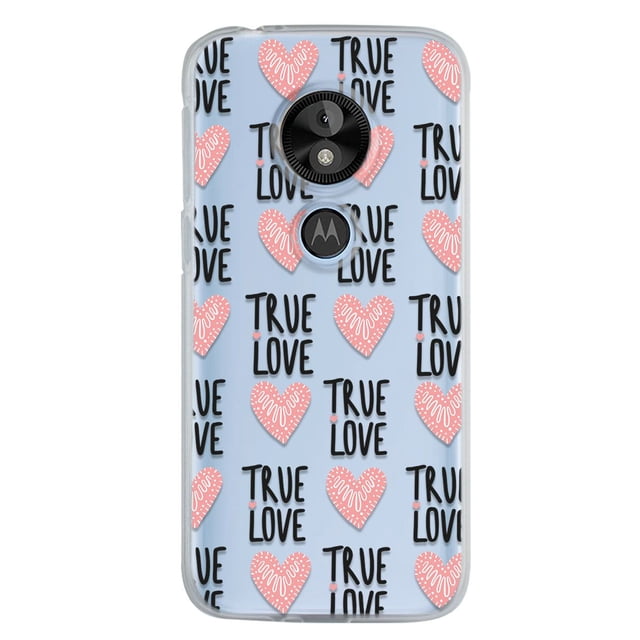 Funda para Moto E5 Play InstaCase Corazones True Love Uso Rudo Antigolpes