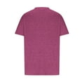 thumbnail image 4 of AherBiu Womens Tops Basic Solid Color Casual Crewneck Short Sleeve Loose Fitting Comfy Tops Tees Shirts, 4 of 4