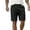 (NEW112)Black, variant on Thousandth Men's Summer Solid Color Relaxed Chino Shorts Casual Elastic Waist Drawstring Thin Breathable Pocket Shorts for Gym, Running, Basketball