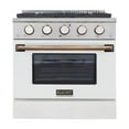 thumbnail image 2 of Kucht Professional 30" Stainless Steel Propane Gas Range in Gold/ White/Silver, 2 of 11
